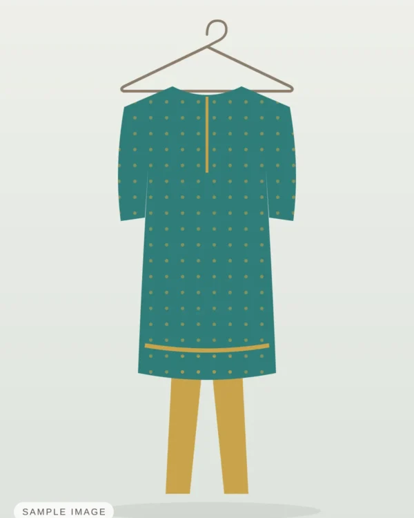 Teal Silk Kurta Set